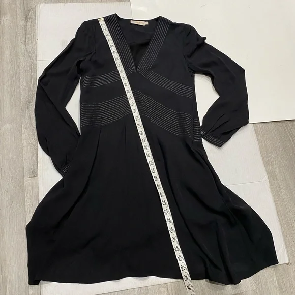 Tory Burch Varenne Embroidered Tunic Dress Black - Picture 6 of 6